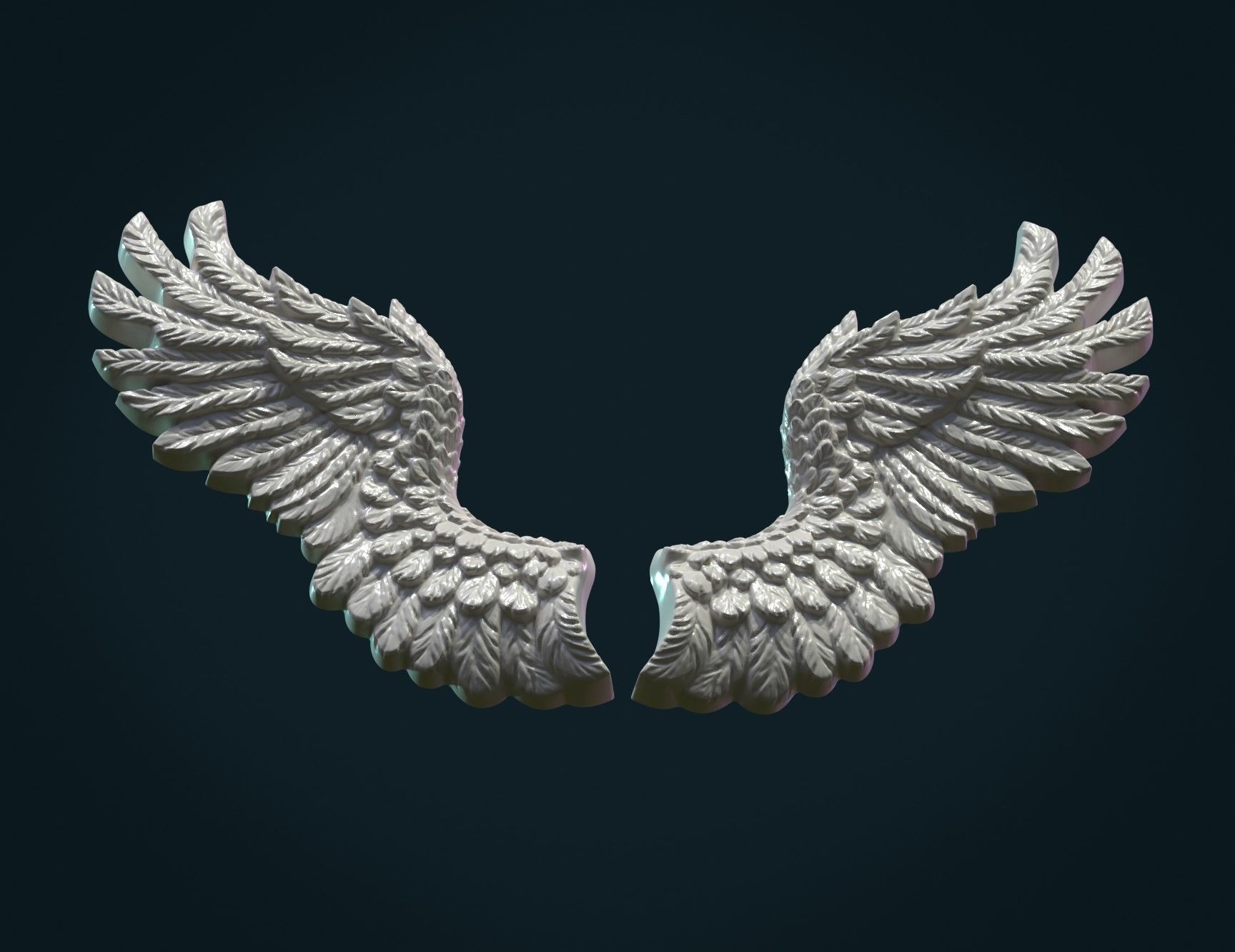 Wings Relief II 3D print model_4