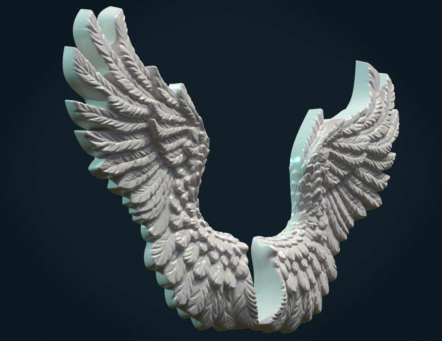 Wings Relief II 3D print model_5