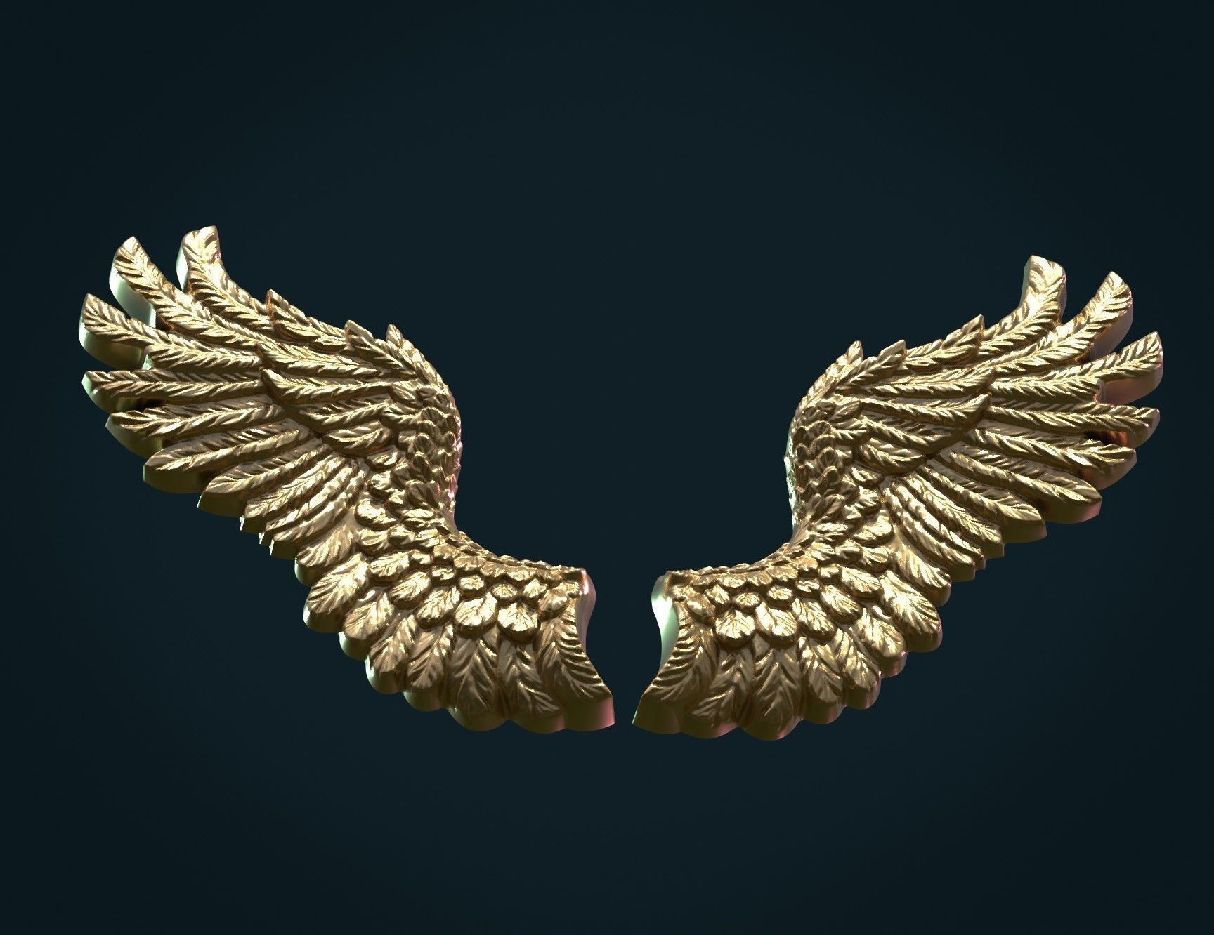 Wings Relief II 3D print model_9