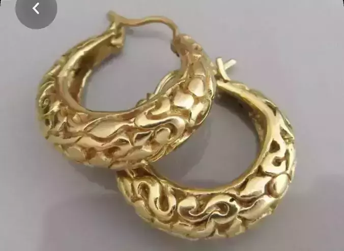 Mens gold ear rings