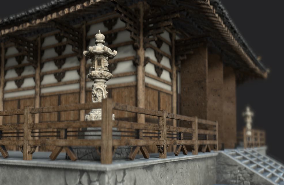 japanese house-PBR Low-poly 3D model Low-poly 3D model_15