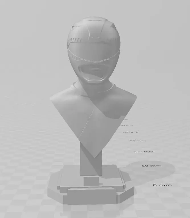 Red ranger Bust 3D print model