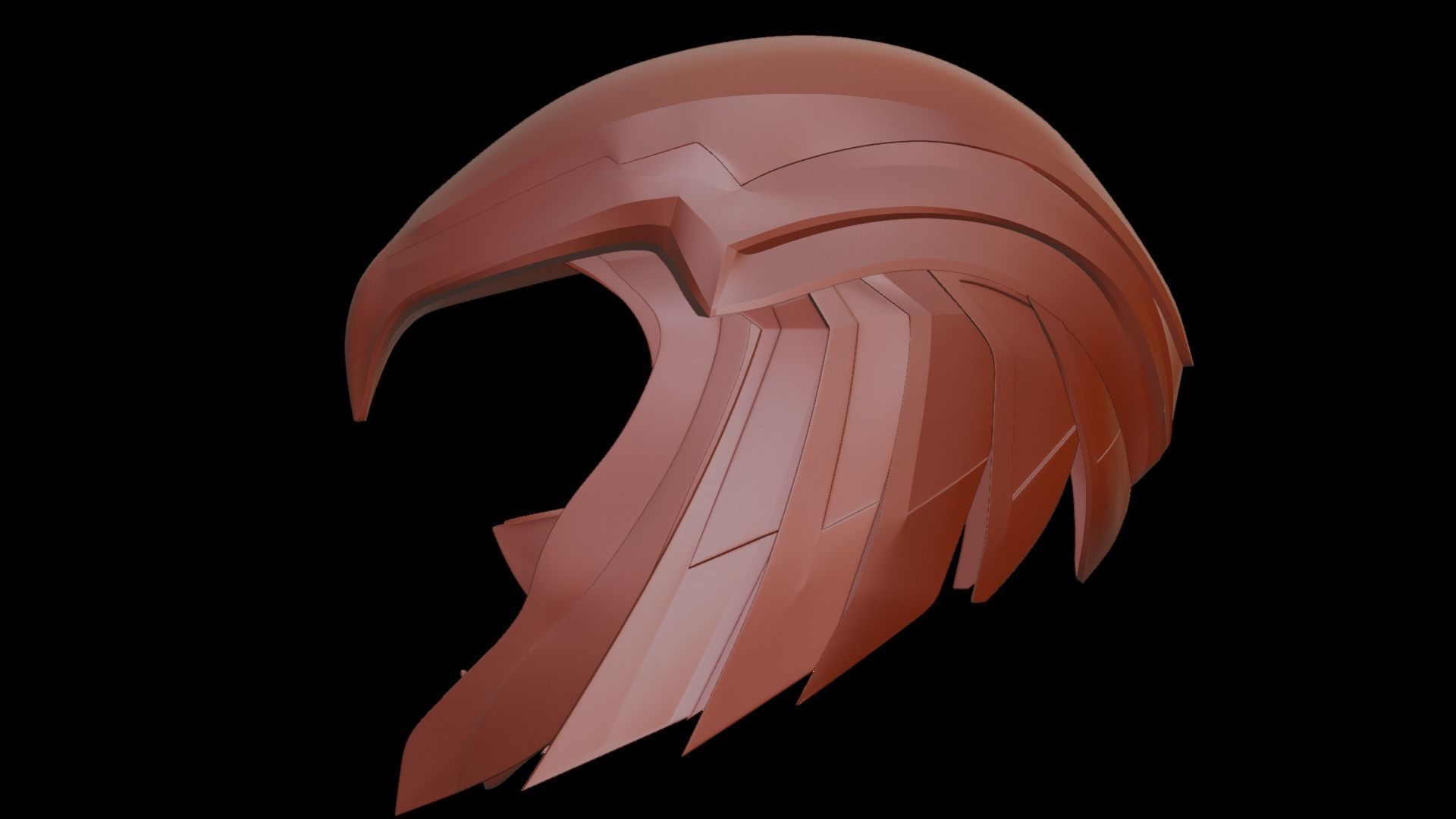 Wonder Woman Golden Eagle  Helmet for Cosplay 3D print model 3D print model_11