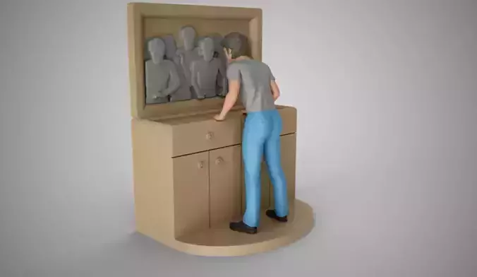 Faces in the Mirror 3D print model