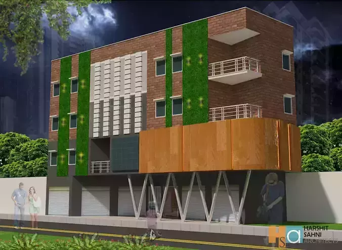 Commercial Complex 3D model