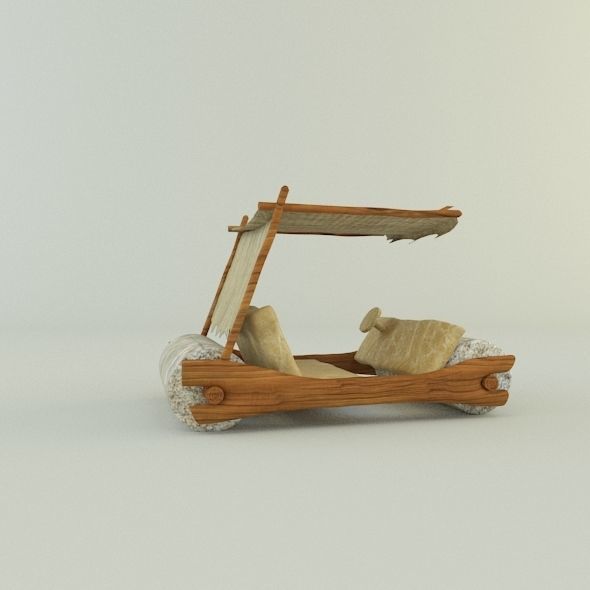 stone age car 3D model_3