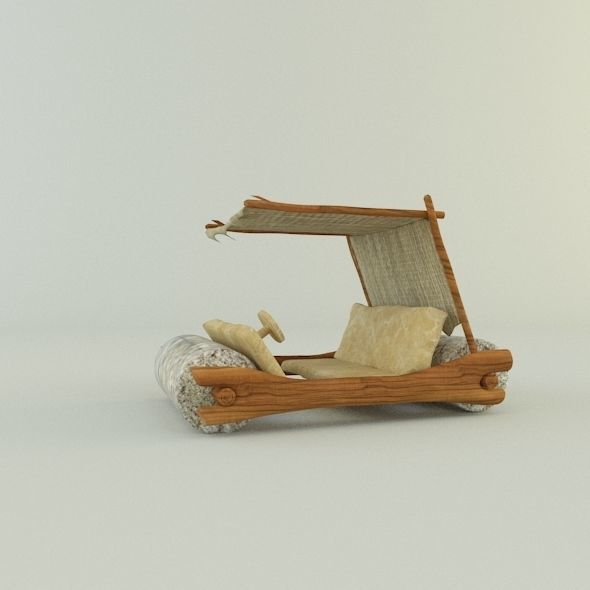 stone age car 3D model_9