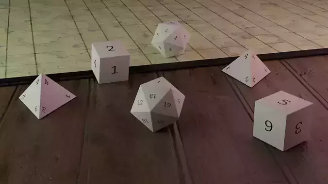 DnD dice 3D print model