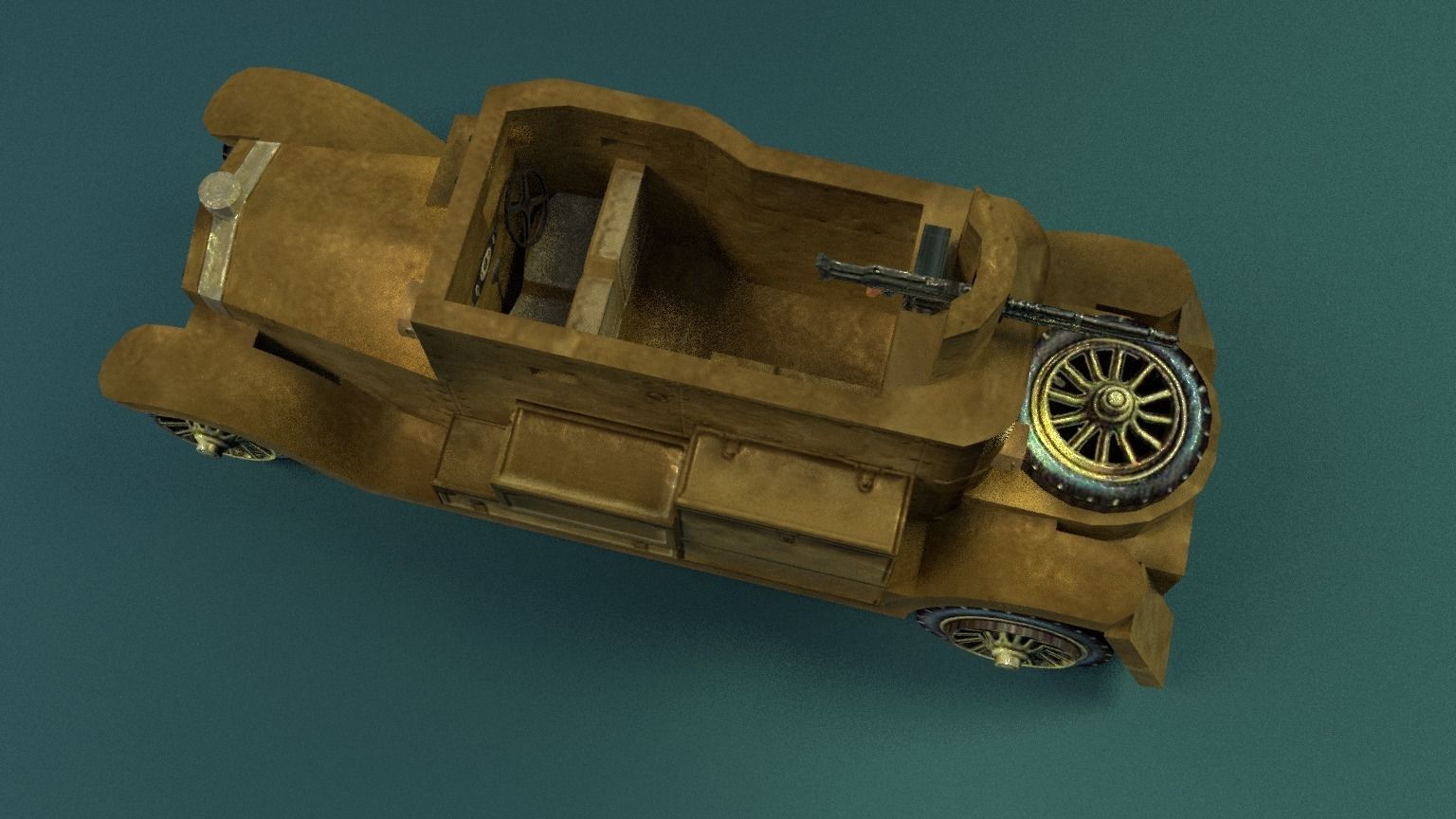 Minerva Armored Car with texture Low-poly 3D model_10
