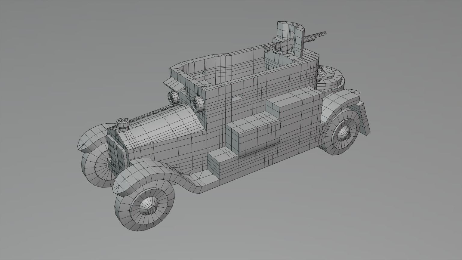 Minerva Armored Car with texture Low-poly 3D model_18