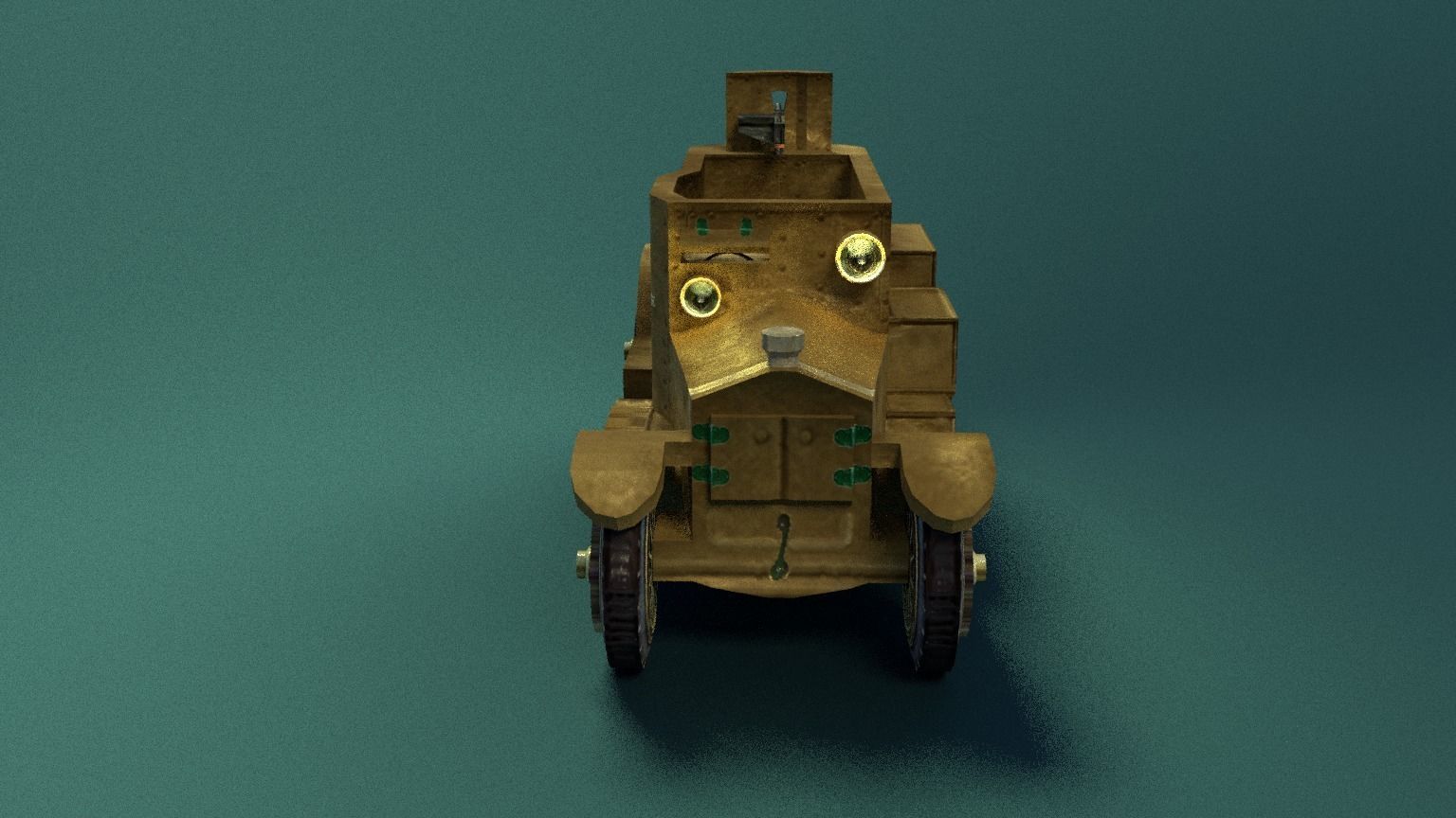 Minerva Armored Car with texture Low-poly 3D model_15