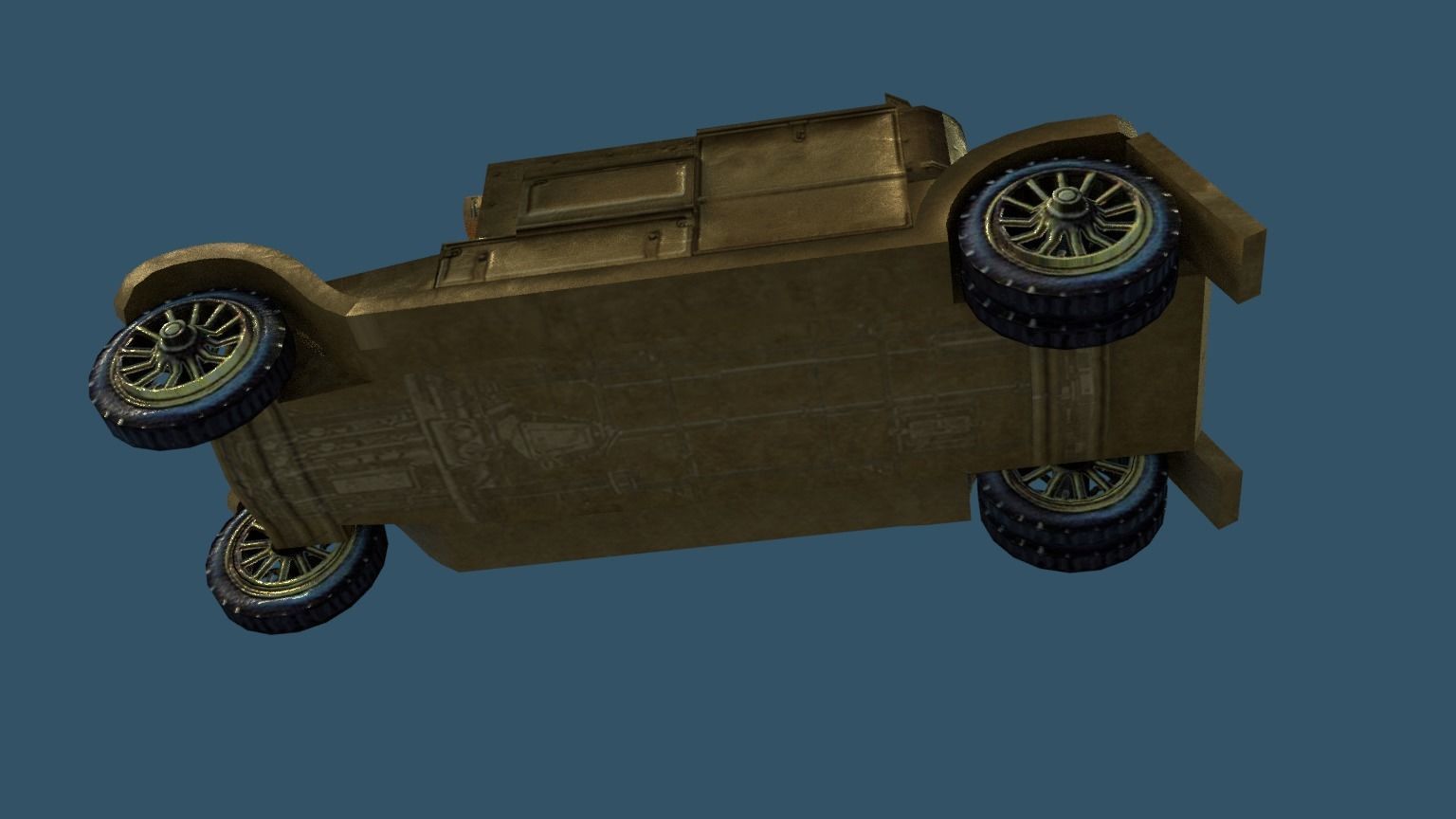 Minerva Armored Car with texture Low-poly 3D model_13