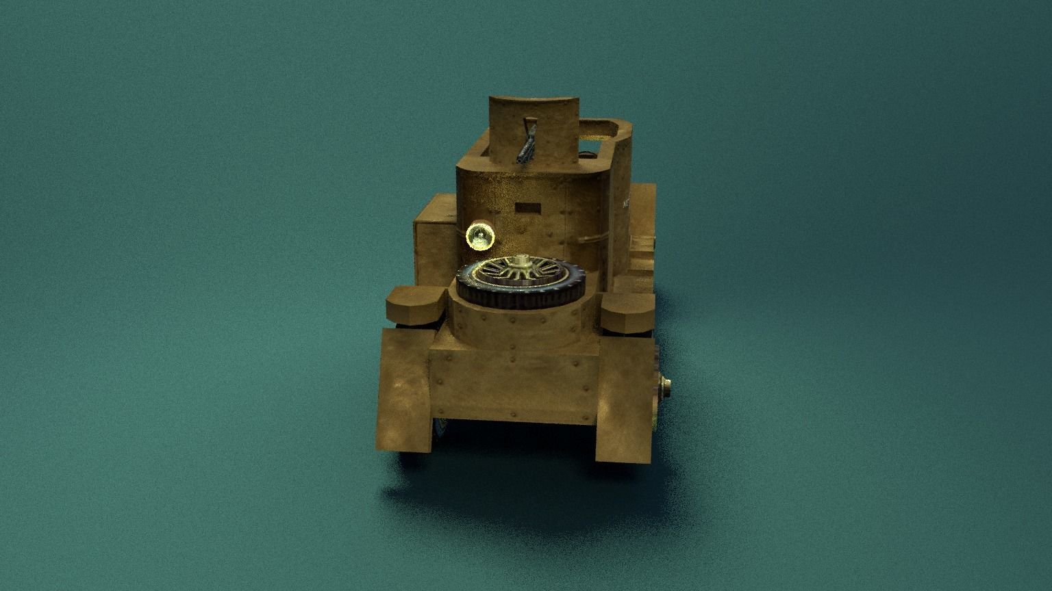 Minerva Armored Car with texture Low-poly 3D model_5