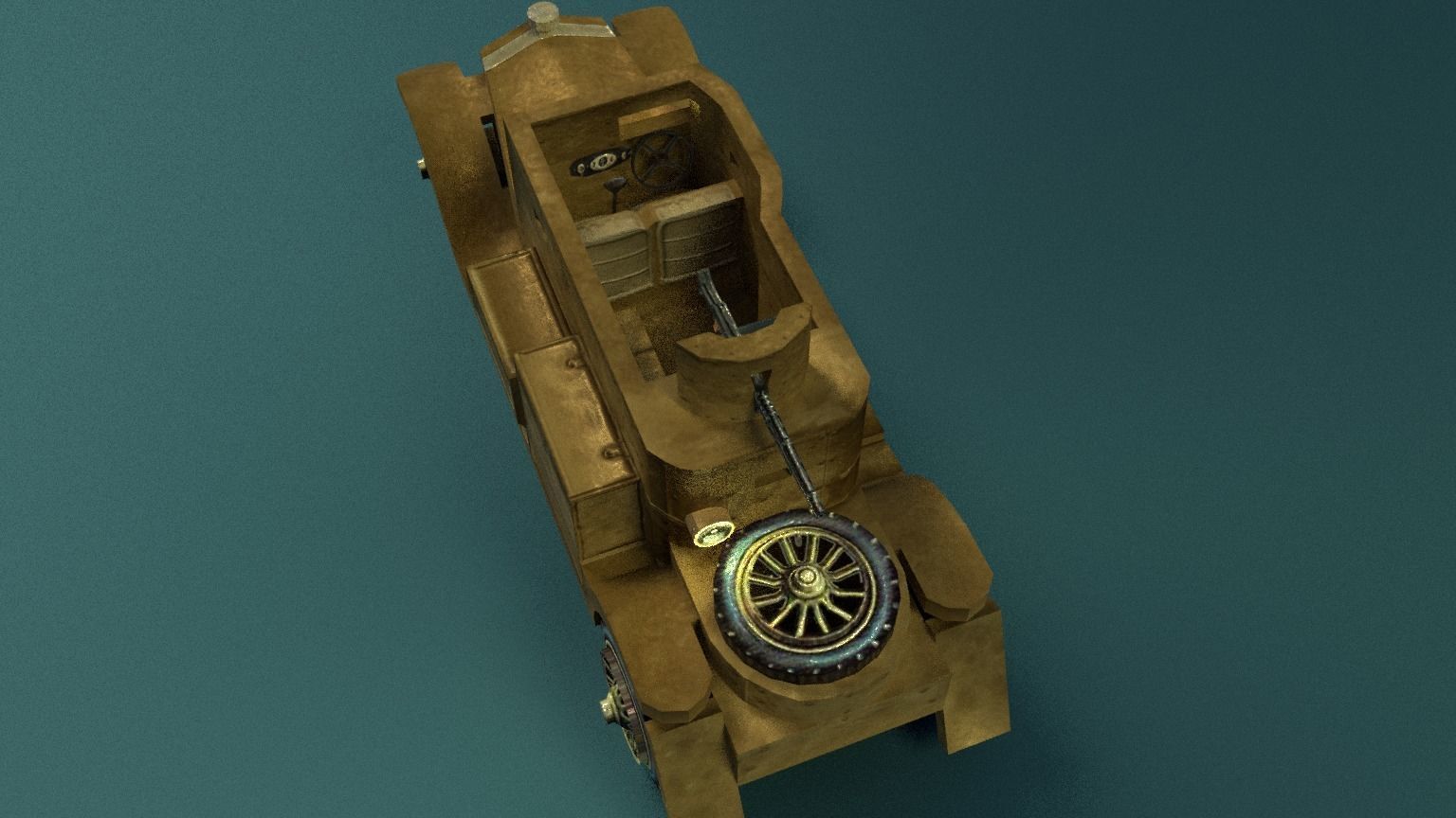 Minerva Armored Car with texture Low-poly 3D model_12