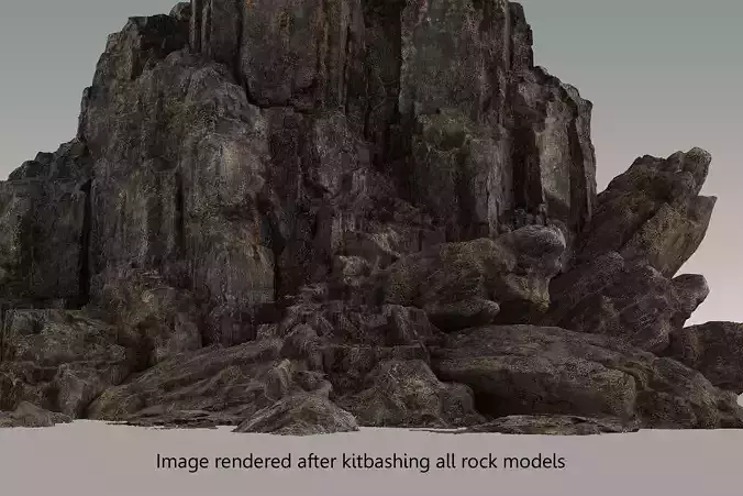 Sharp Modular Rocks Kit 3D model