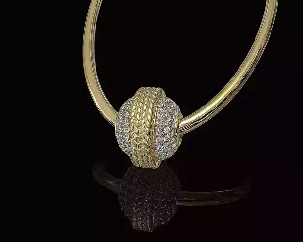 Ball of gems pendant 3D print model