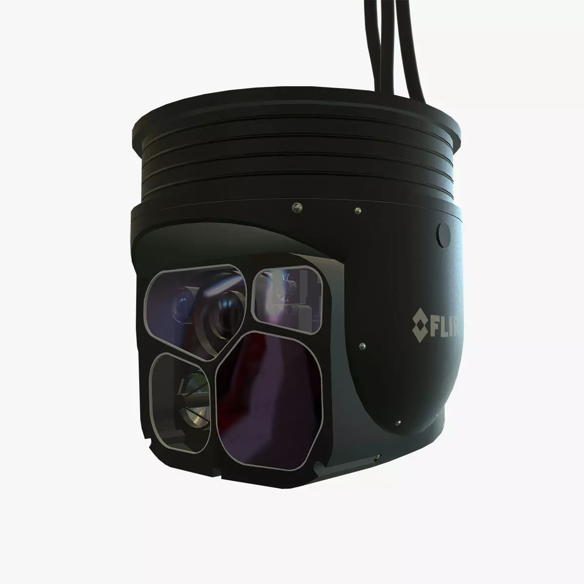  FLIR Star SAFIRE 380 HDc Low-poly 3D model_0