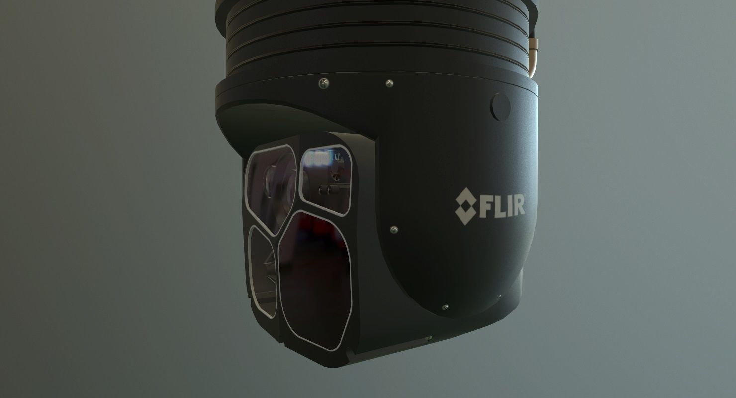  FLIR Star SAFIRE 380 HDc Low-poly 3D model_3
