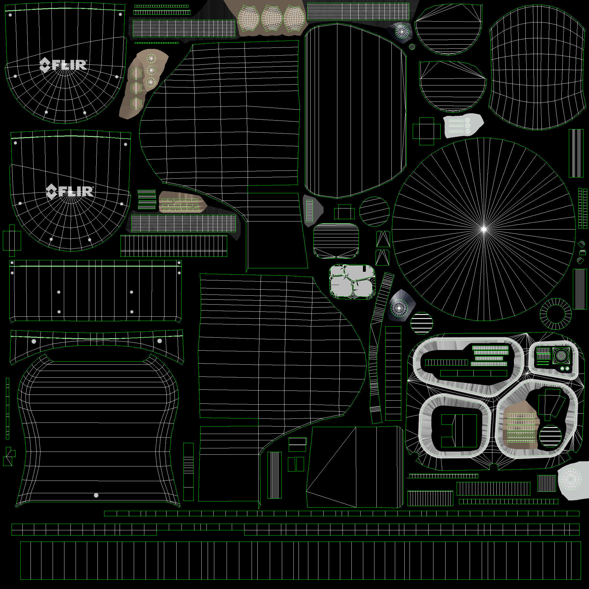  FLIR Star SAFIRE 380 HDc Low-poly 3D model_9
