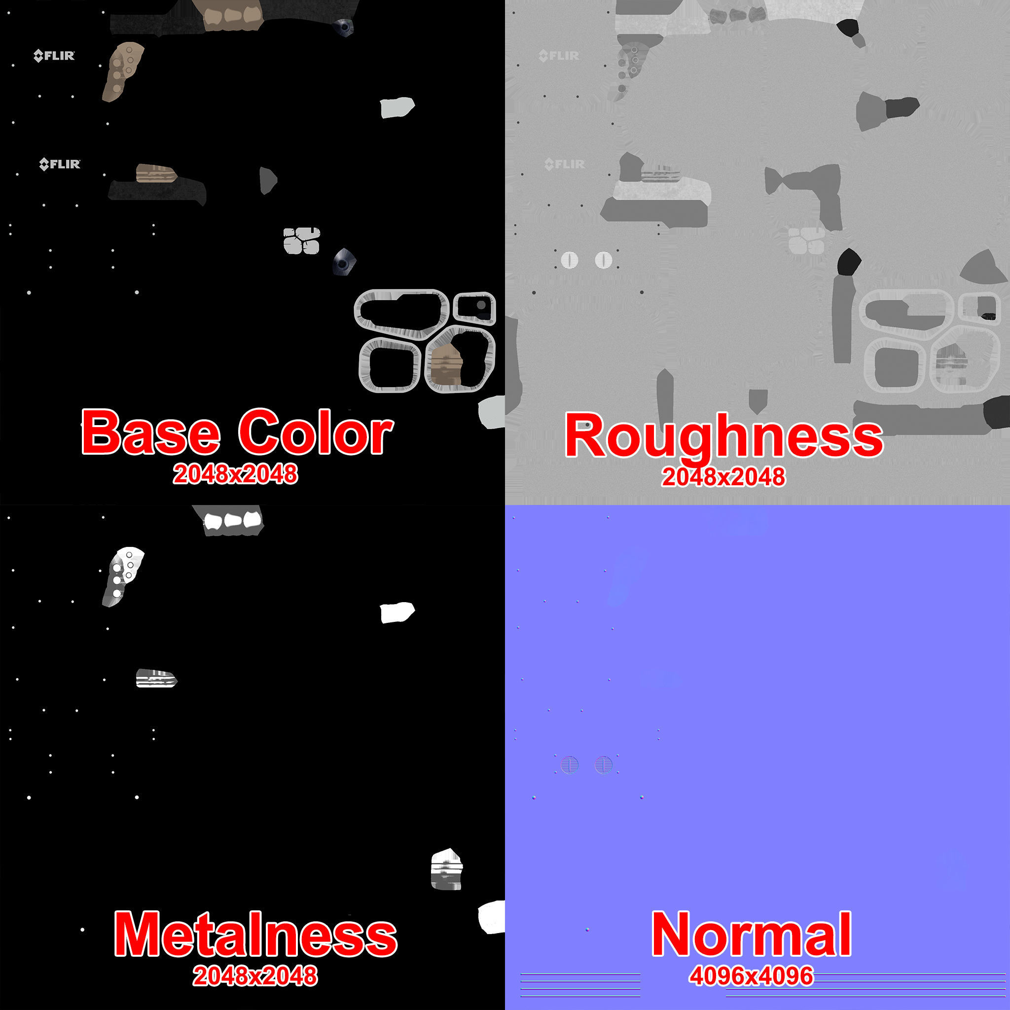  FLIR Star SAFIRE 380 HDc Low-poly 3D model_8