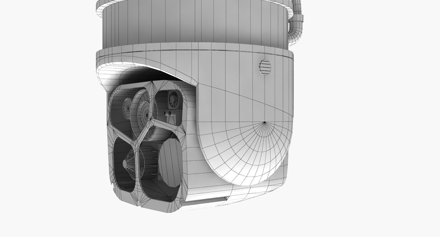 FLIR Star SAFIRE 380 HDc Low-poly 3D model_11