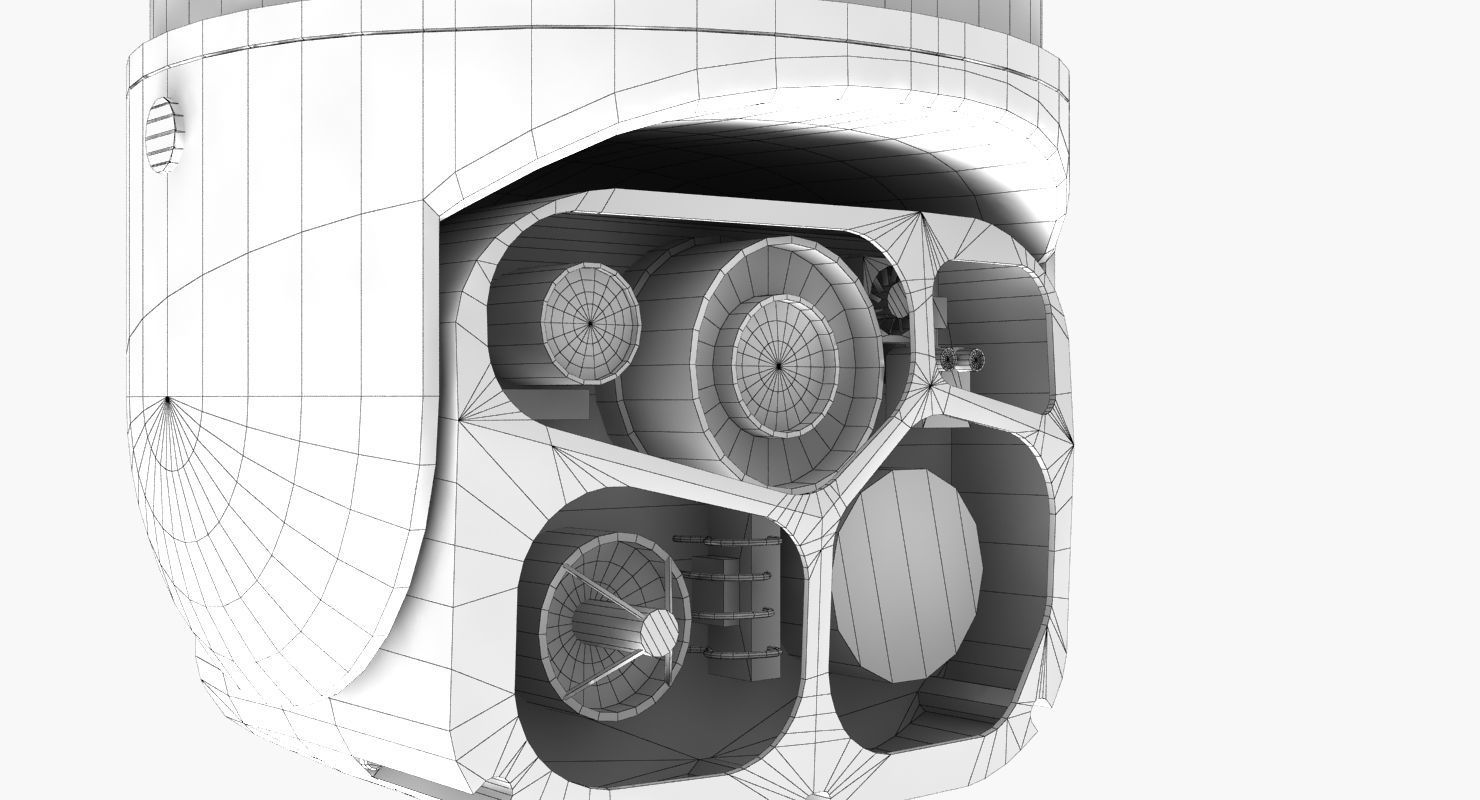  FLIR Star SAFIRE 380 HDc Low-poly 3D model_10