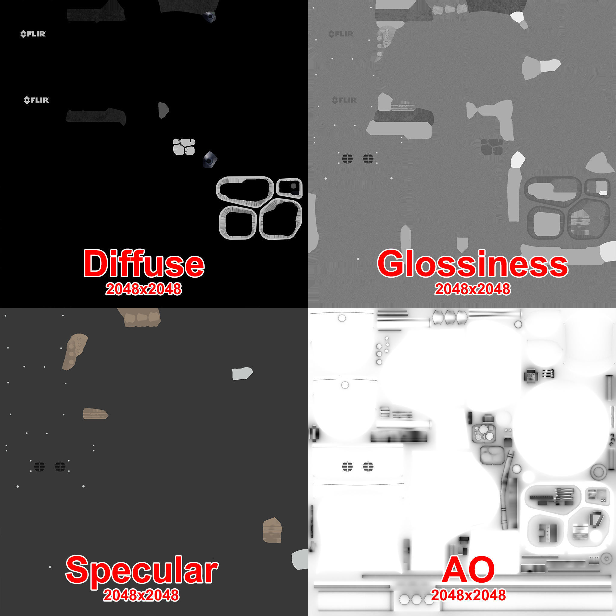  FLIR Star SAFIRE 380 HDc Low-poly 3D model_7