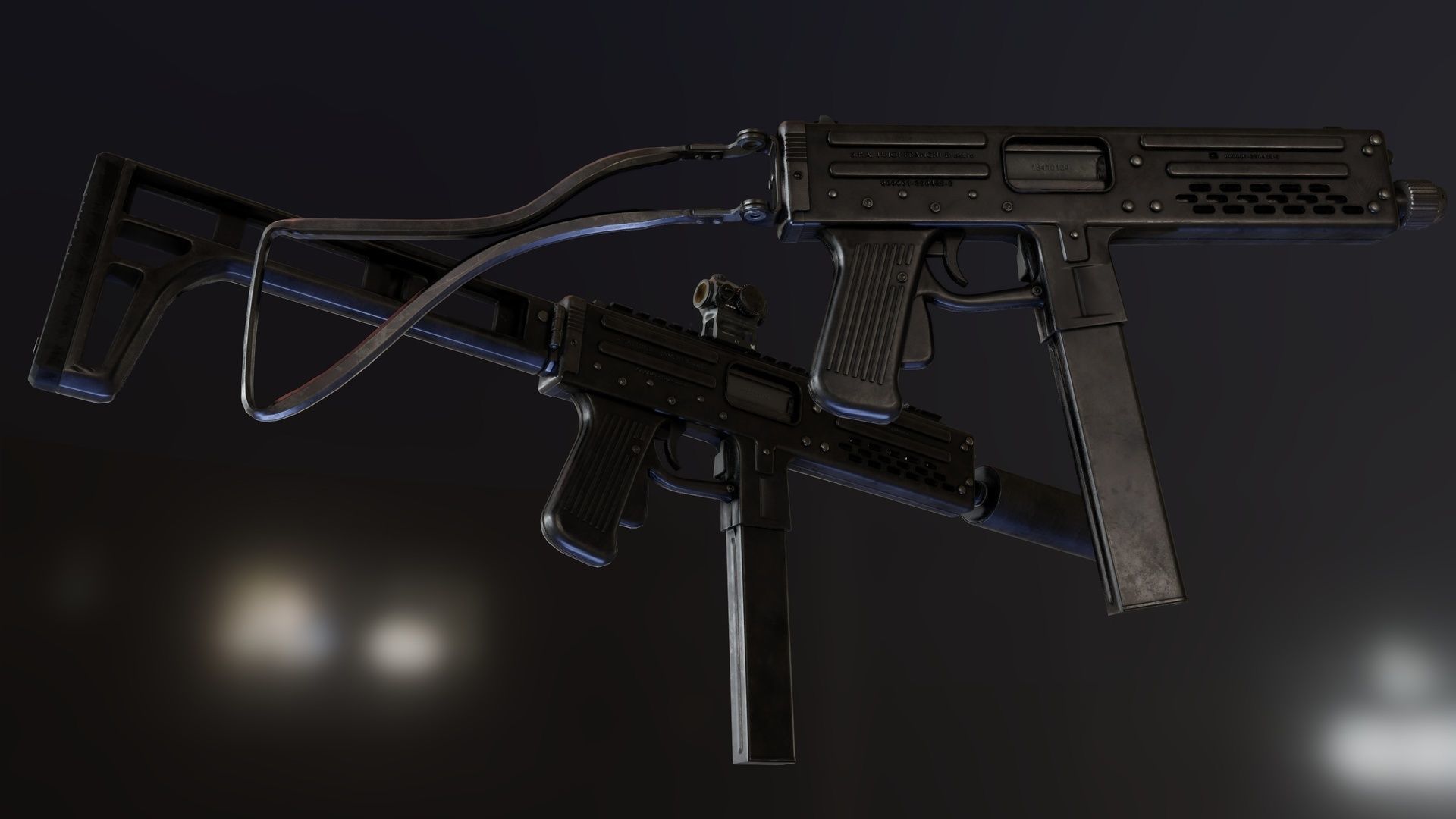 Franchi LF-57 Low-poly 3D model_3