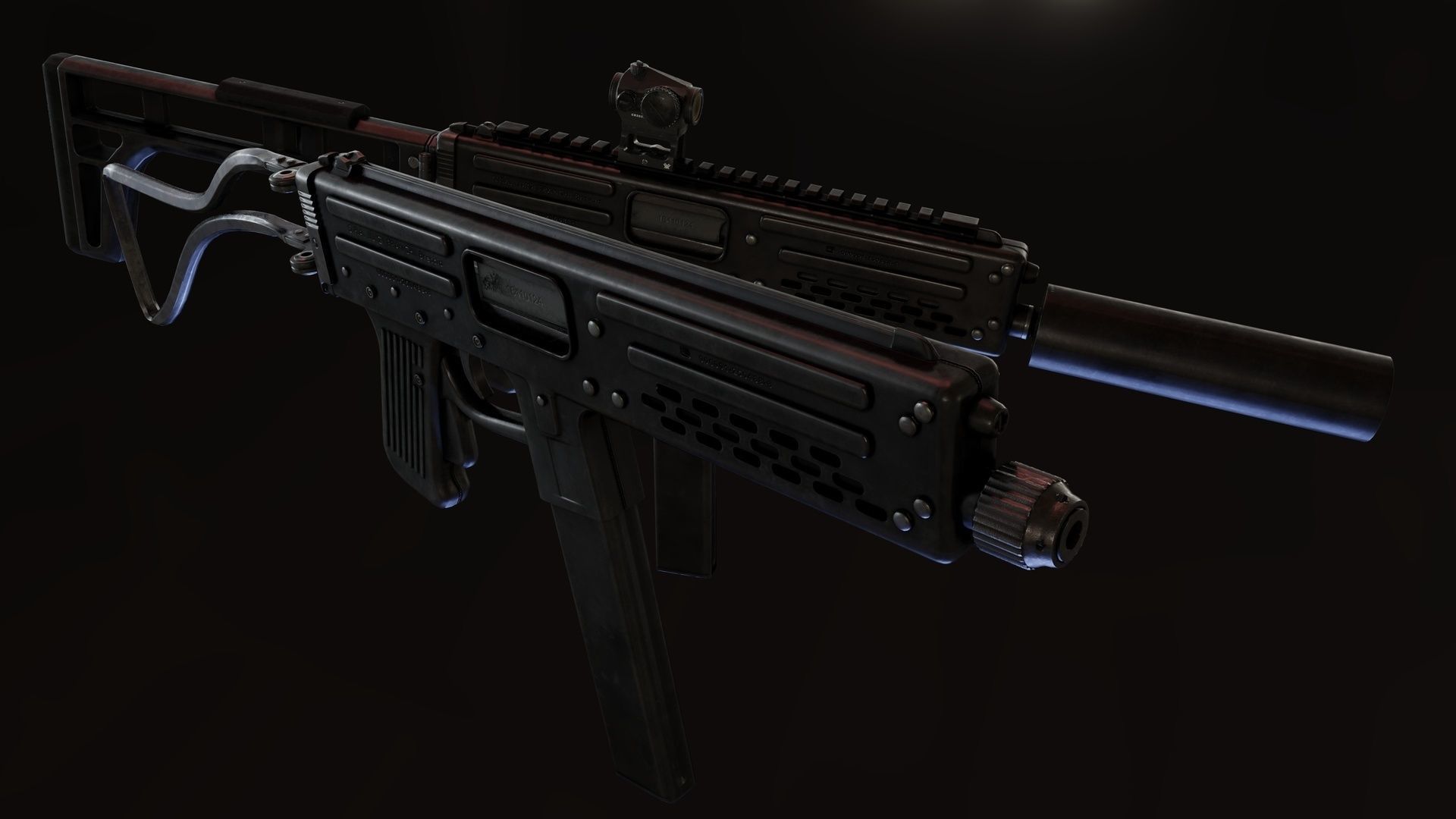 Franchi LF-57 Low-poly 3D model_1