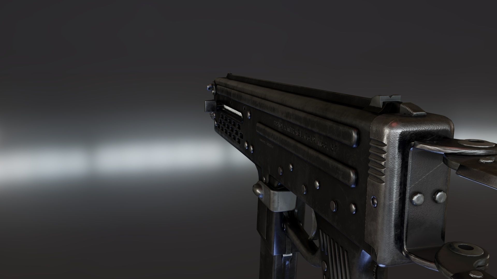 Franchi LF-57 Low-poly 3D model_4