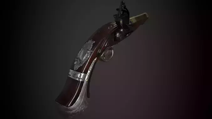 George Washington Flintlock Pistol