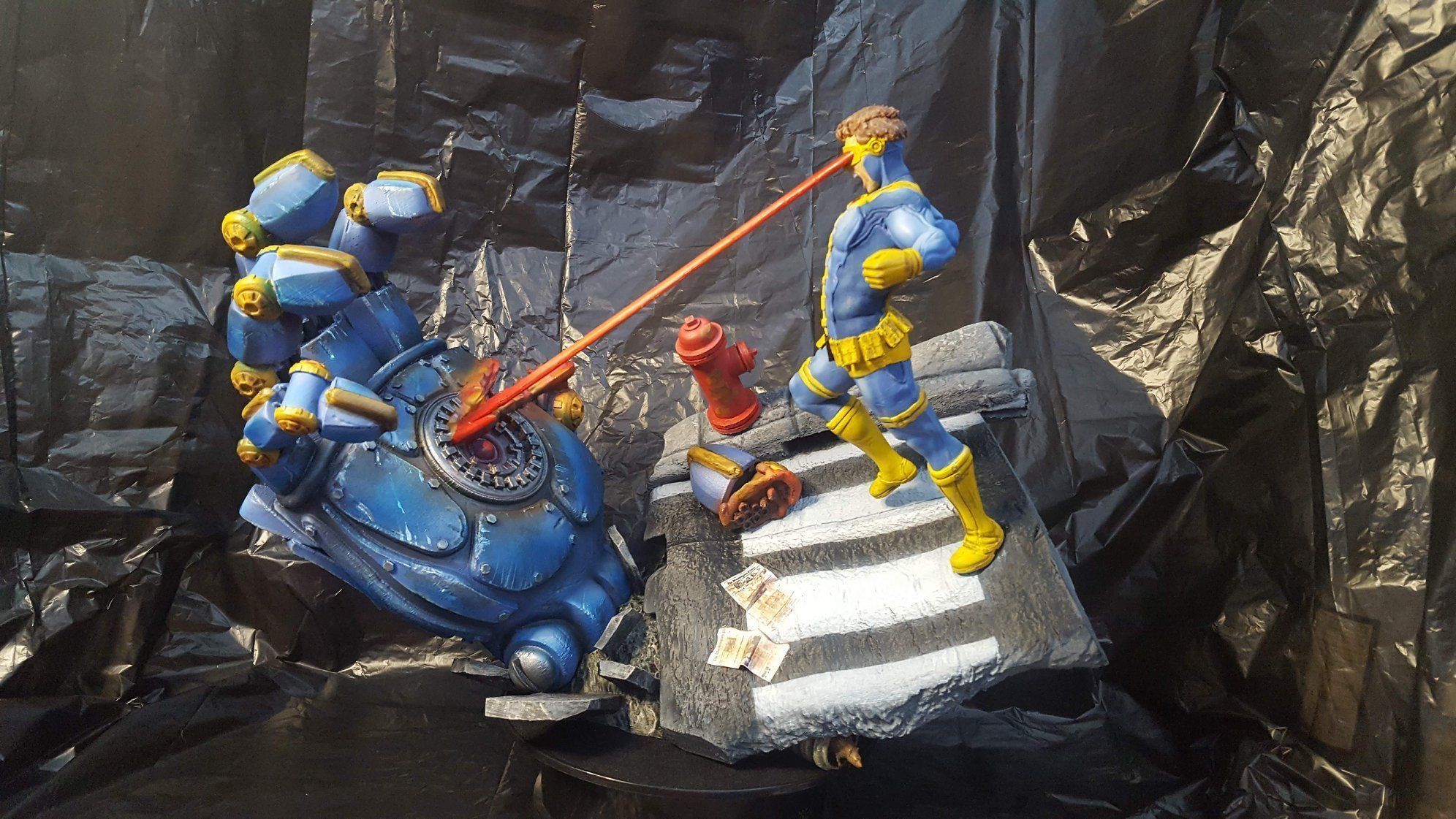 X-men Cyclop VS Sentinel 3D print model_5