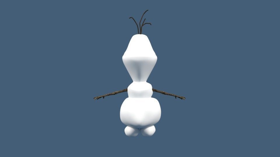 Olaf from frozen 3D model_4