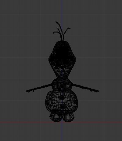 Olaf from frozen 3D model_11