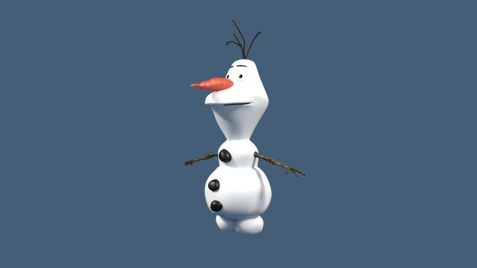 Olaf from frozen 3D model_7