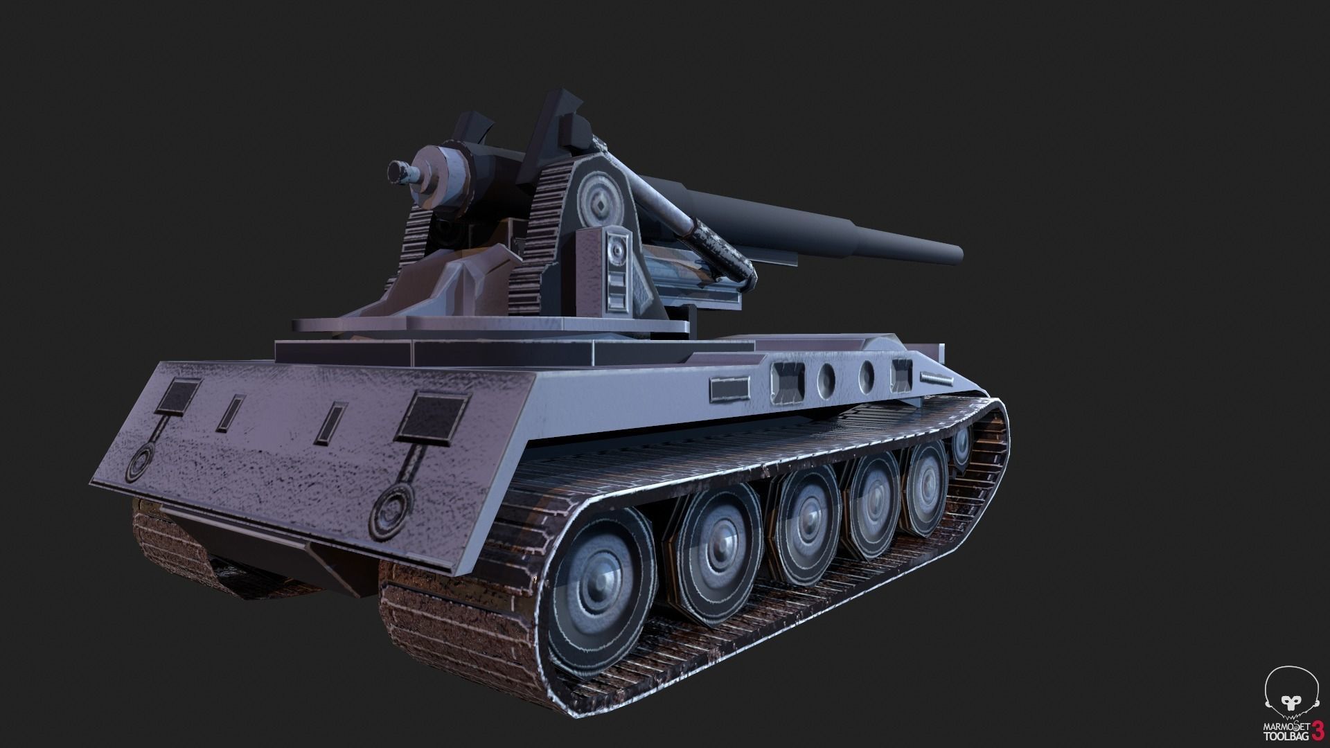 Tanks for RTS Game Pack Low-poly 3D model_17