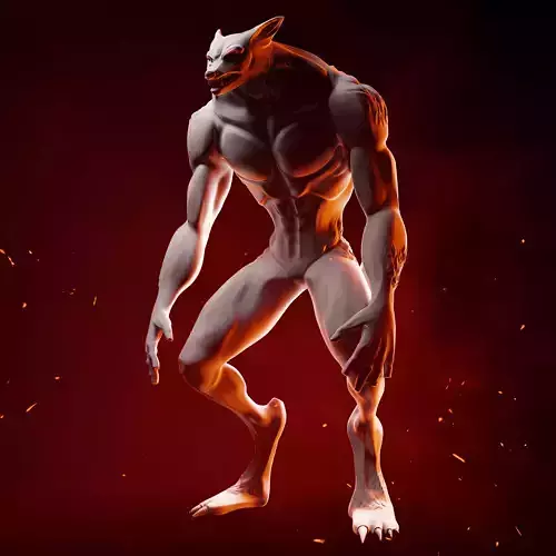 Werefox 3D Print Model werewolf