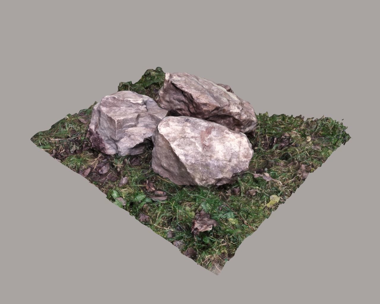 Scanned 3D rocks model 3D model_2