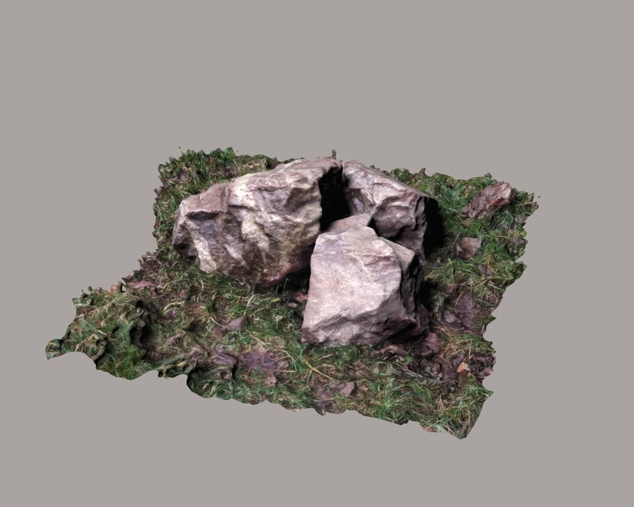 Scanned 3D rocks model 3D model_1