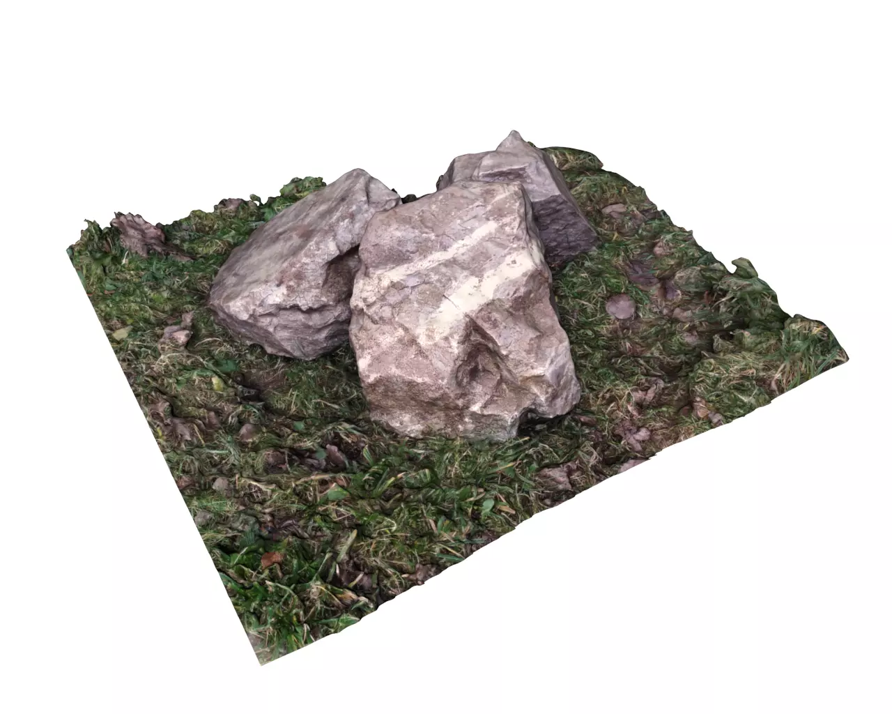 Scanned 3D rocks model 3D model_0