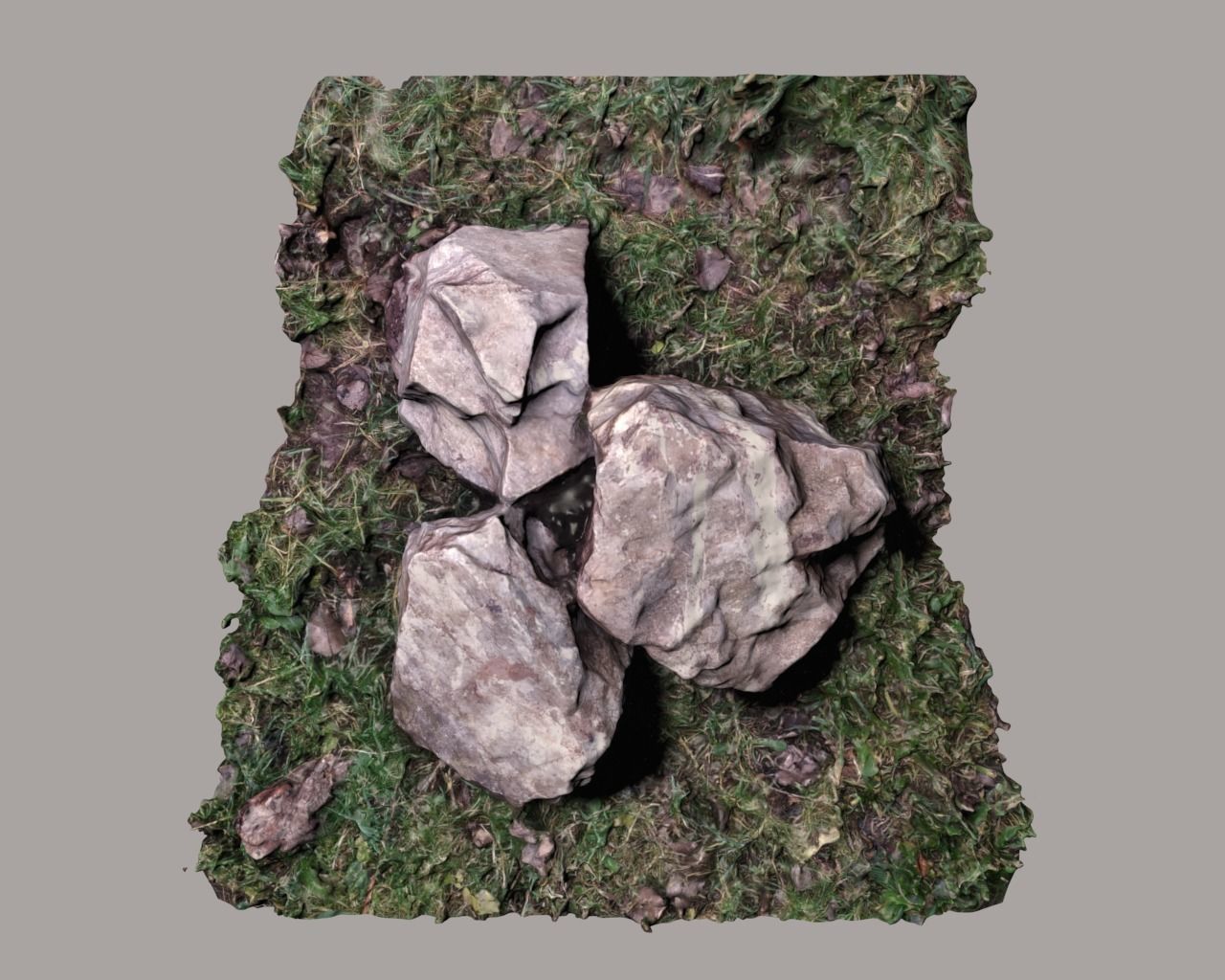 Scanned 3D rocks model 3D model_5