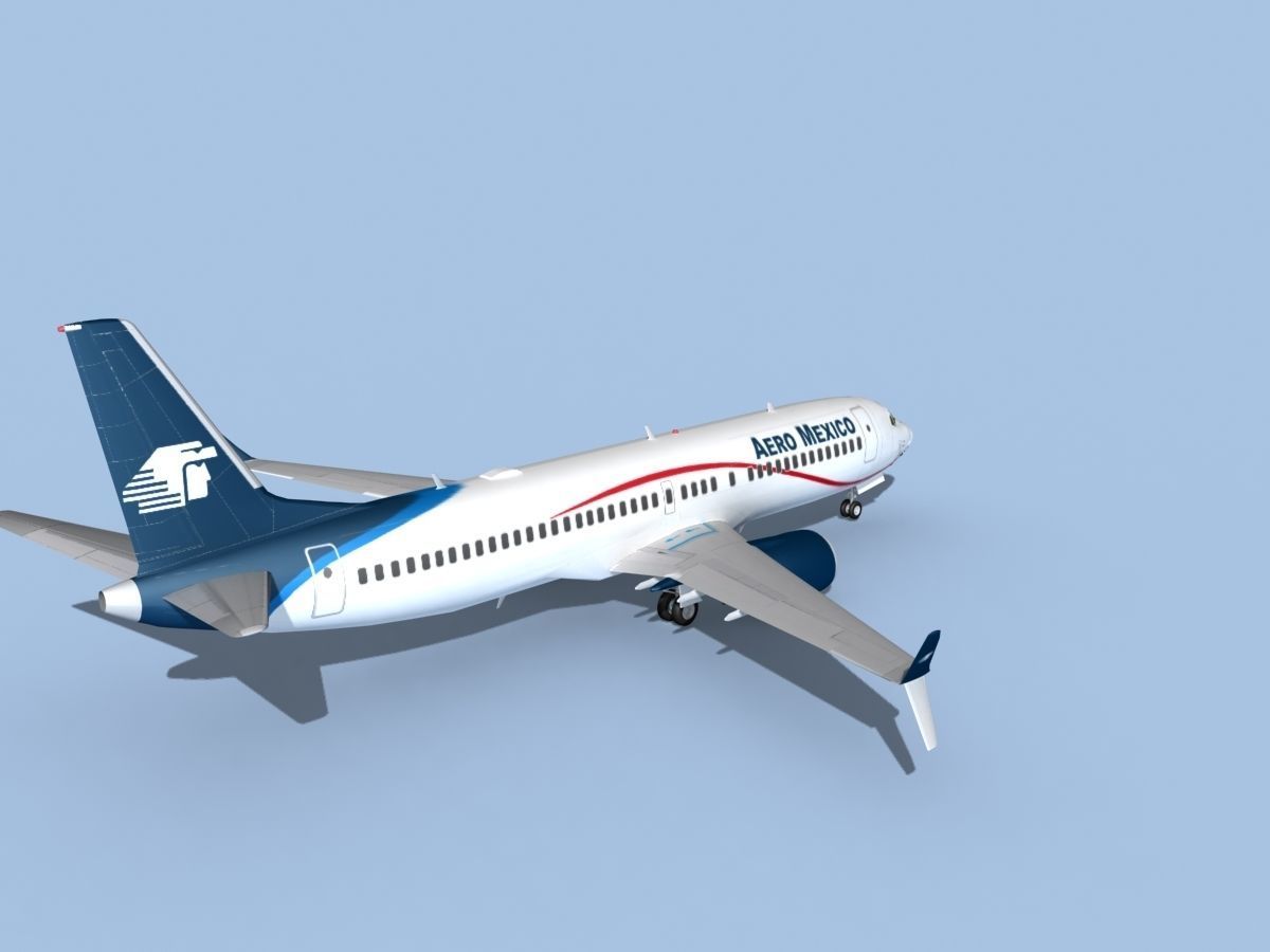 Boeing 737-800 Max Aero Mexico 3D model_5