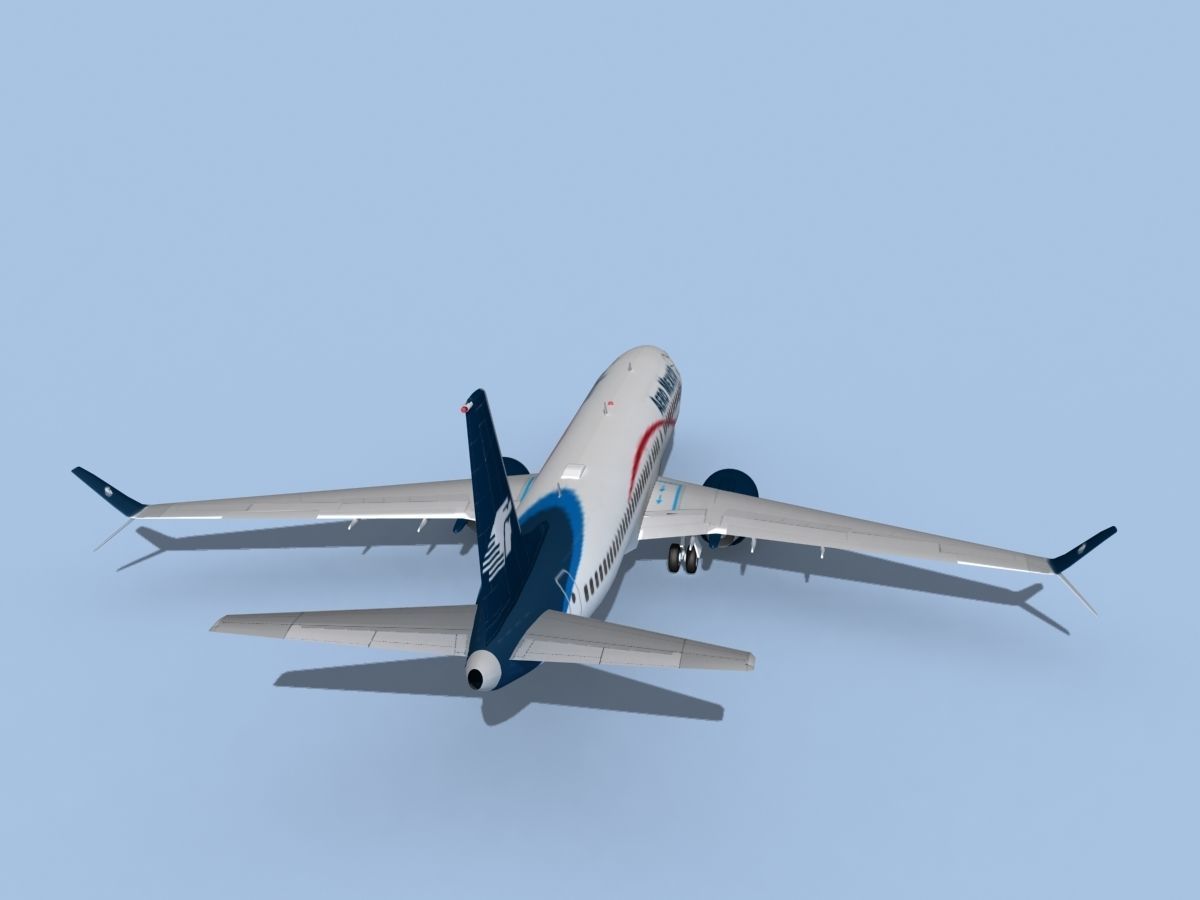 Boeing 737-800 Max Aero Mexico 3D model_6