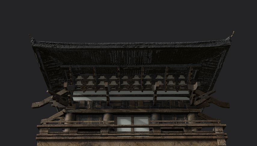 japanese house-PBR Low-poly 3D model Low-poly 3D model_3