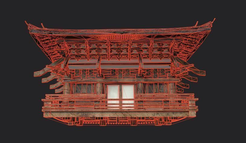 japanese house-PBR Low-poly 3D model Low-poly 3D model_8