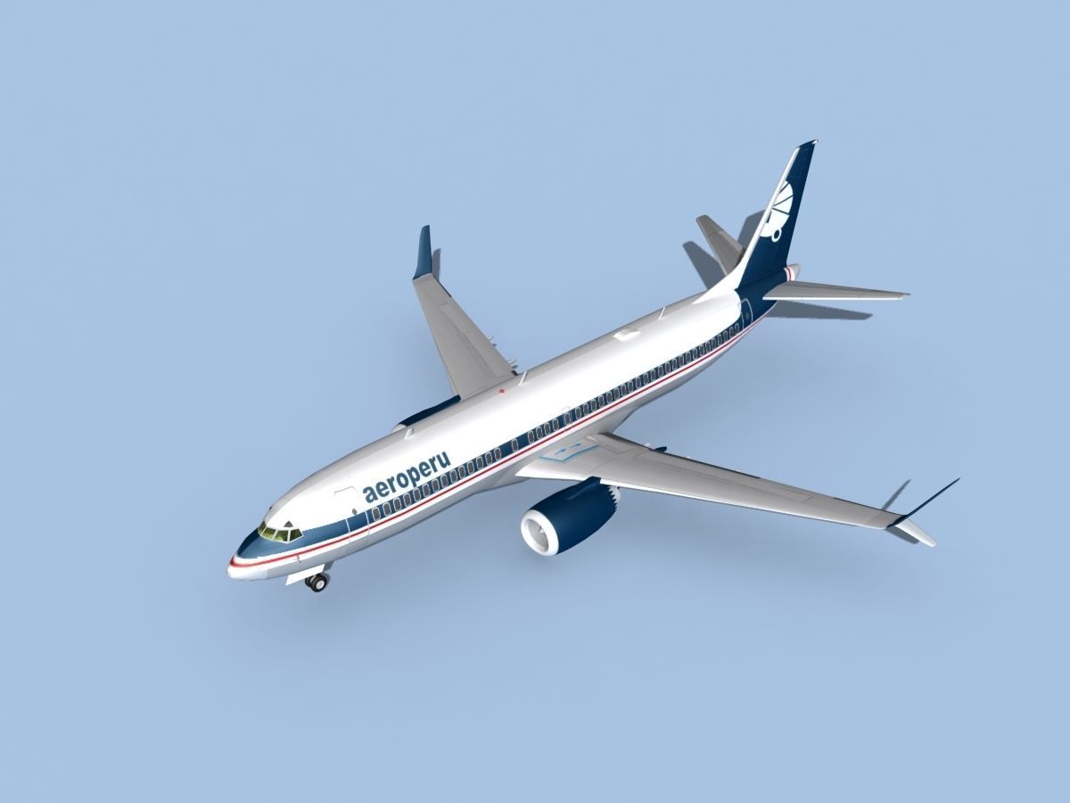 Boeing 737-8 Max Aeroperu 3D model_10