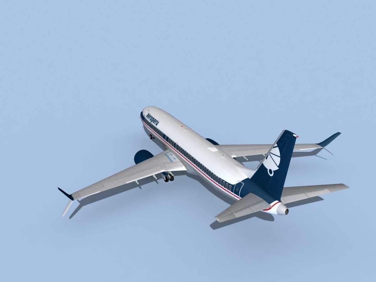 Boeing 737-8 Max Aeroperu 3D model_7