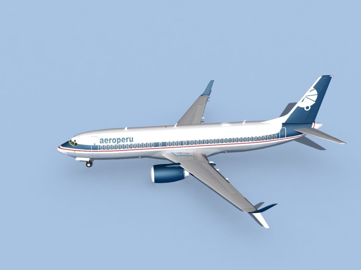 Boeing 737-8 Max Aeroperu 3D model_9