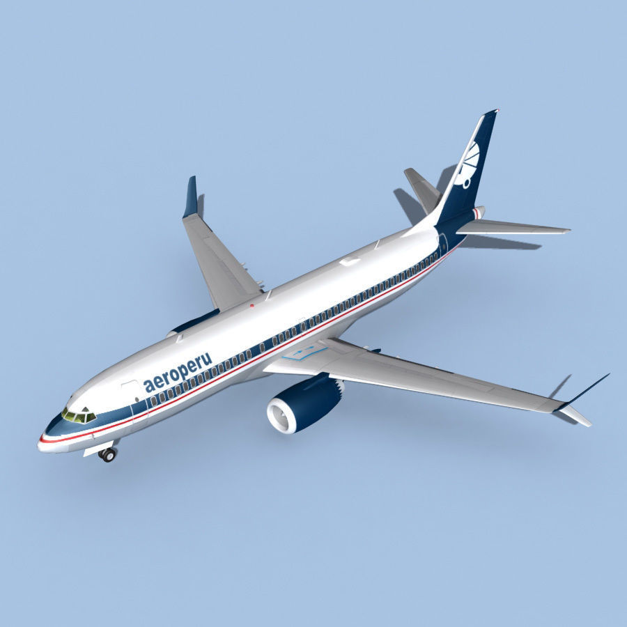 Boeing 737-8 Max Aeroperu 3D model_11