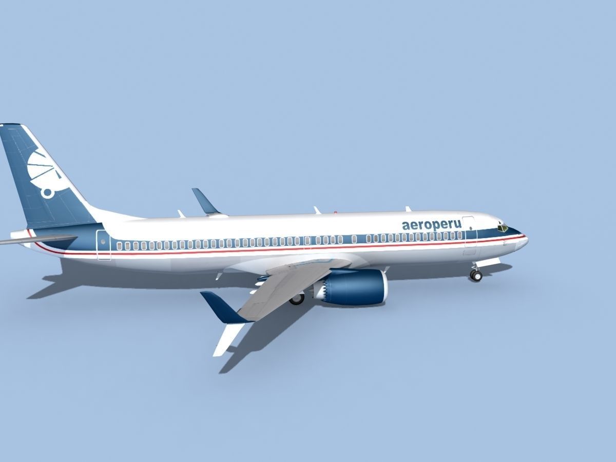 Boeing 737-8 Max Aeroperu 3D model_4